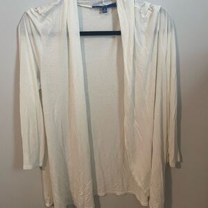 Apt. 9 White Open Front Cardigan
